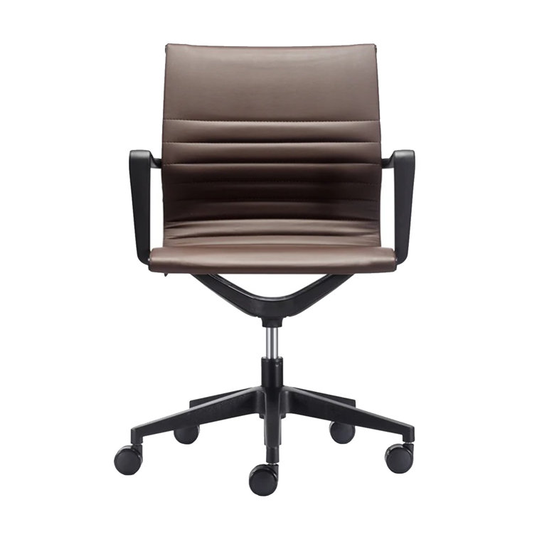 Black rolling office discount chair